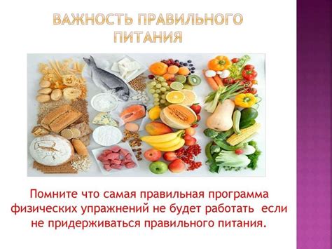 Важность правильного питания и водного баланса