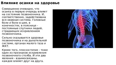 Влияние на состояние позвоночника