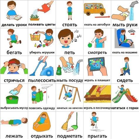 Действия для удаления предмета