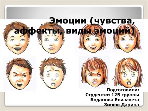 Значение эмоций в 4 классе