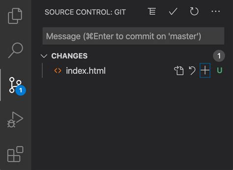 Использование Git в Visual Studio Code
