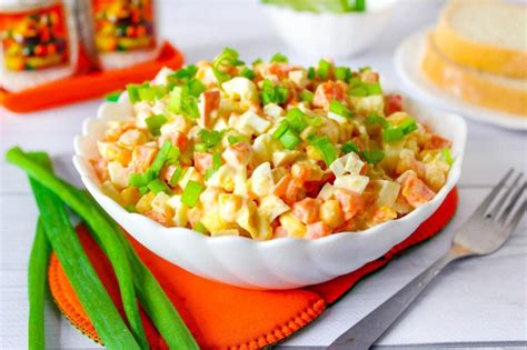 Освежающий салат с замороженной морковью