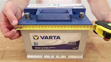 Открывание аккумулятора Varta Blue Dynamic