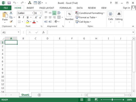 Установка Microsoft Excel 2013